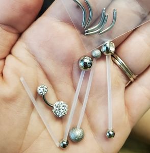 Flexible Belly Button Naval Rings Maternity